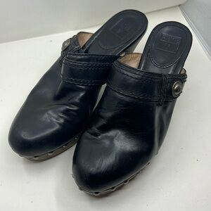 Frye Leather Clogs, Size 7, Worn Once